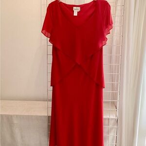 Romantic Draped Midi Dress